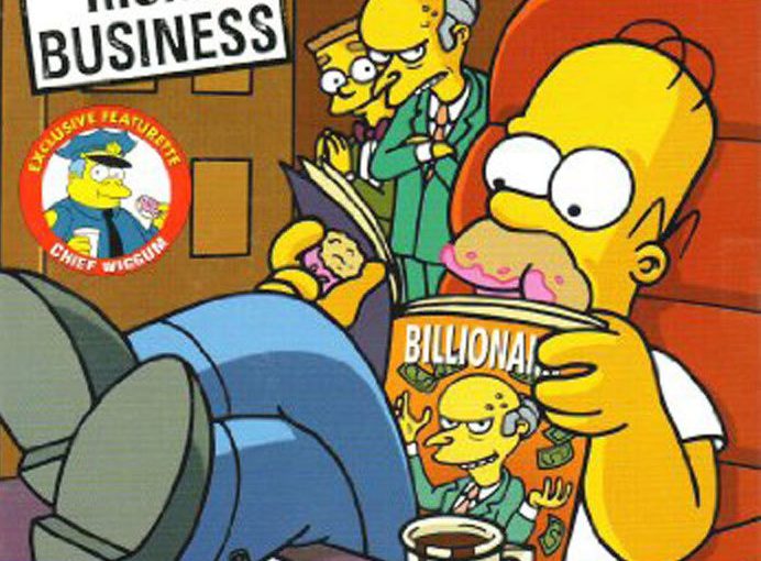 Poster for the movie "The Simpsons - Risky Business"