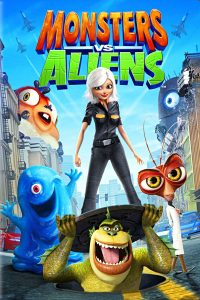 Poster for the movie "Monsters vs Aliens"