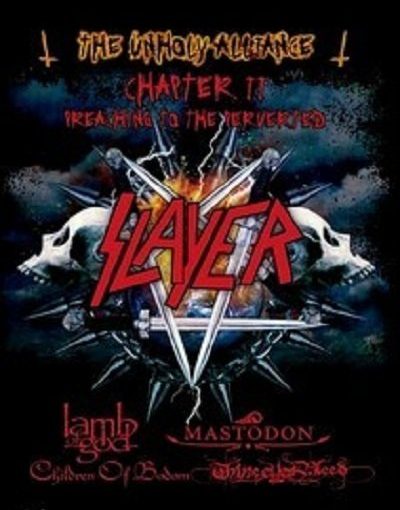 Poster for the movie "Slayer & Friends: The Unholy Alliance"